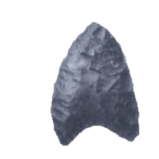 Basal Thinned Triangular point, photo 4